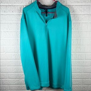 Adidas Teal Quarter-Zip Pullover